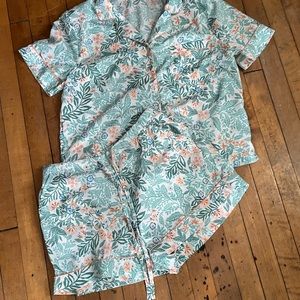 J joie beautiful, floral summer pj set
